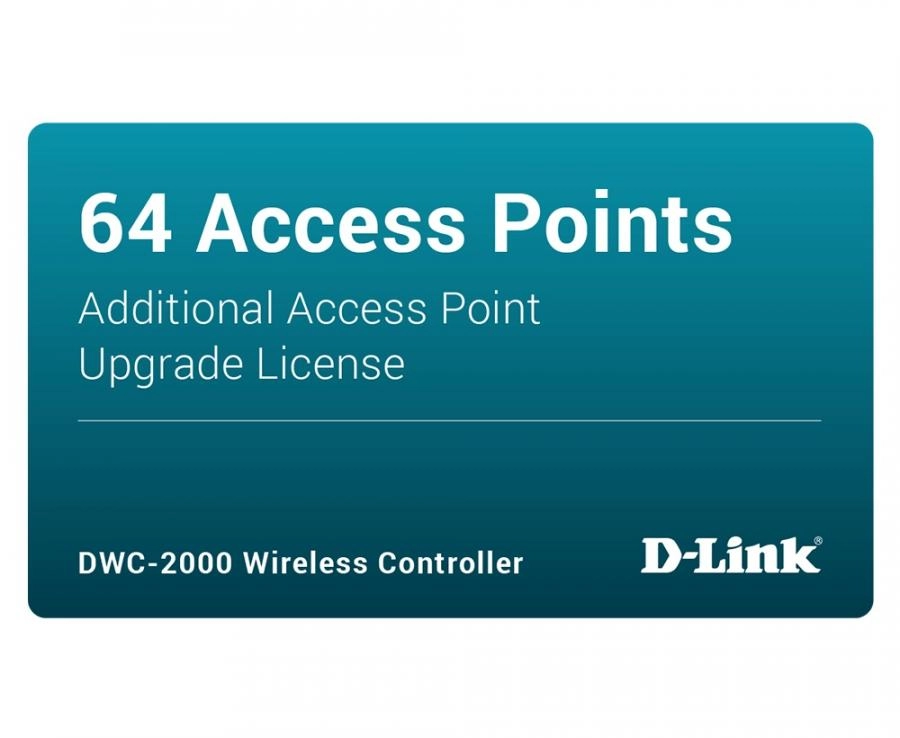 Лицензия для управления дополнительными точками доступа D-Link DWC-2000-AP64-LIC
