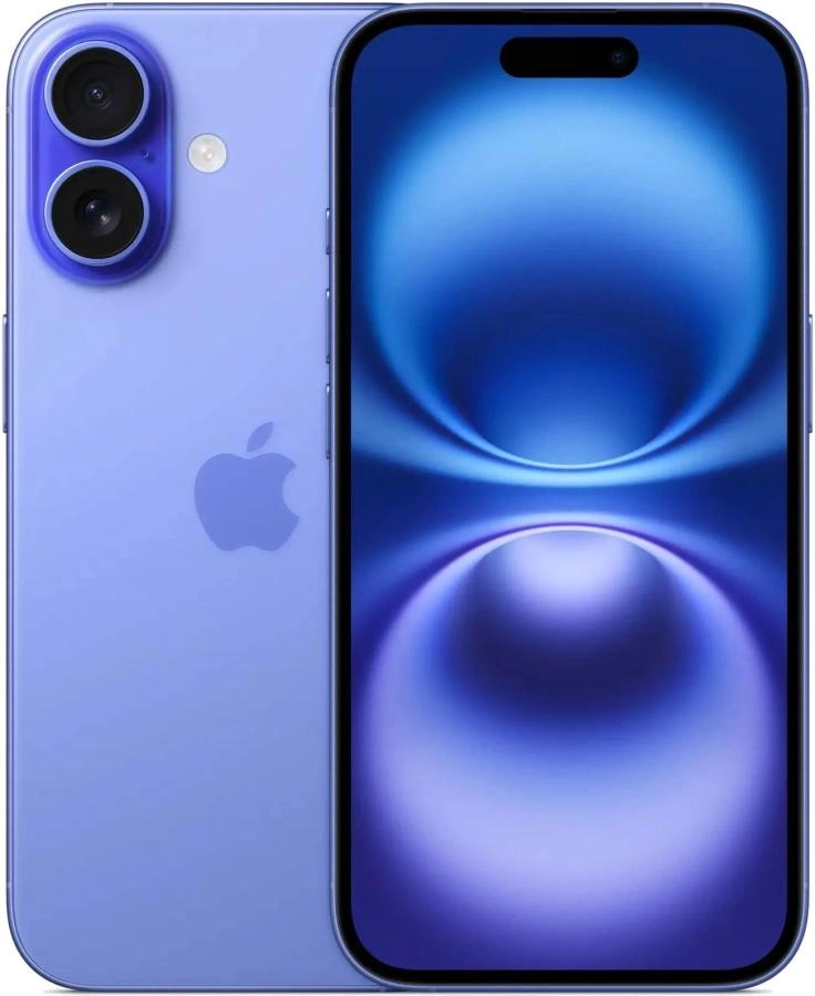 Смартфон Apple iPhone 16 A3287 128GB Ultramarine (MYEC3HN/A)
