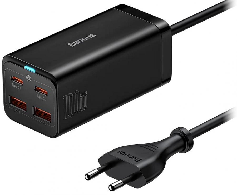 Сетевое зарядное устройство Baseus GaN3 Pro 100W Black (CCGP000101)