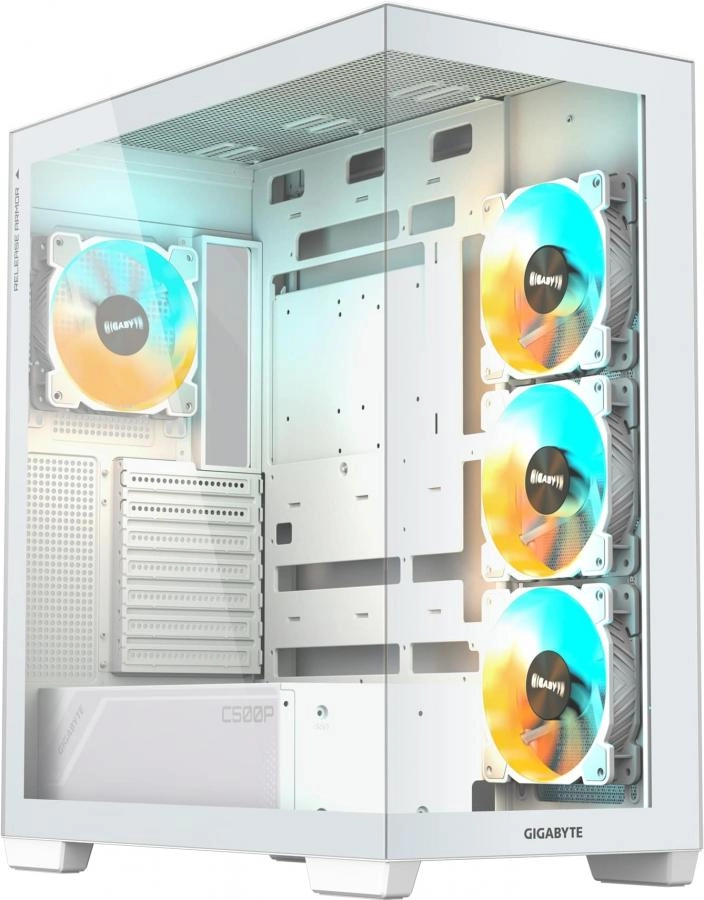 Корпус Gigabyte C500 Panoramic Stealth Ice без БП белый (GB-C500PI ST)