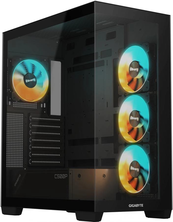 Корпус Gigabyte C500 Panoramic Stealth без БП черный (GB-C500P ST)