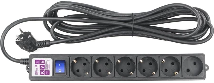 Сетевой фильтр Power Cube SPG6-B2 черный
