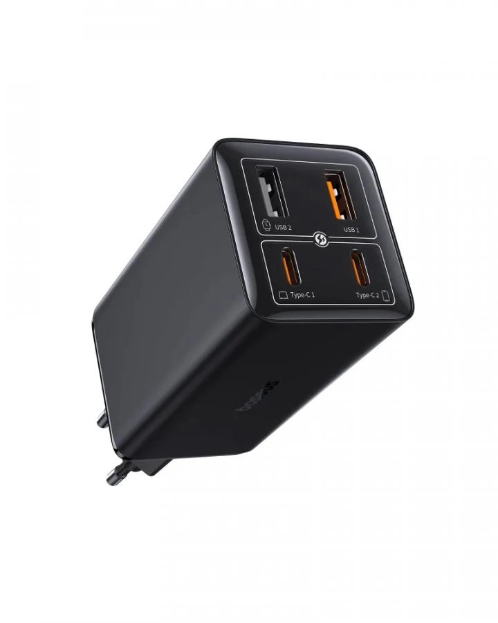 Сетевое зарядное устройство Baseus GaN6 Pro 100W EU Cluster Black (P10162705112-00)