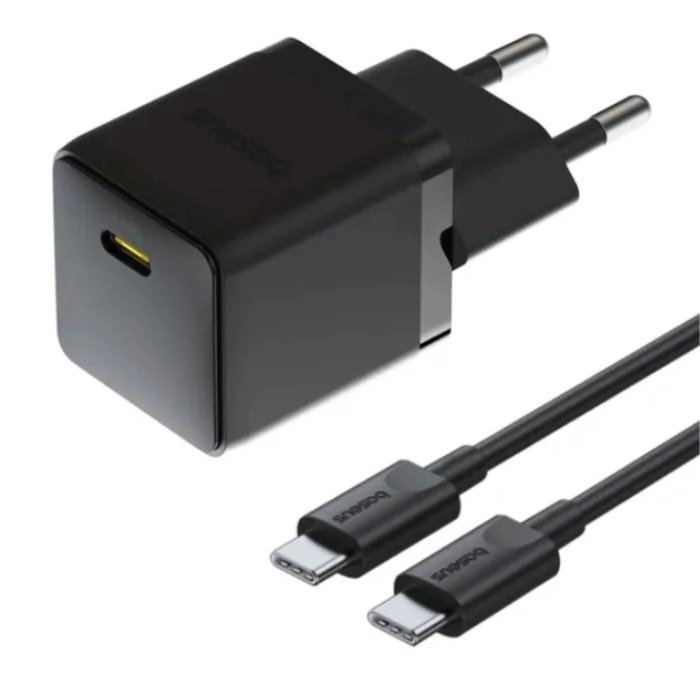 Сетевое зарядное устройство Baseus Palm 20W EU Cluster Black (P10111602113-01)