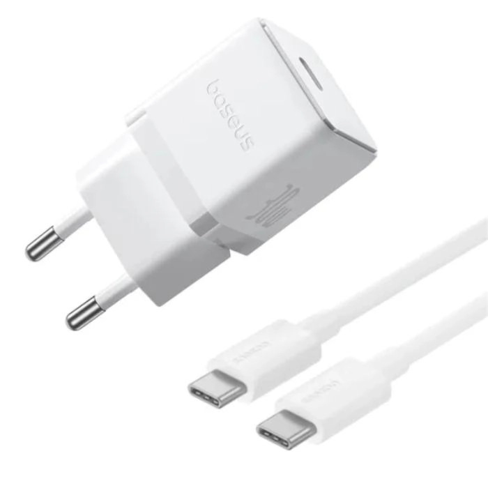 Сетевое зарядное устройство Baseus Palm 30W EU Moon White (P10111605213-01)