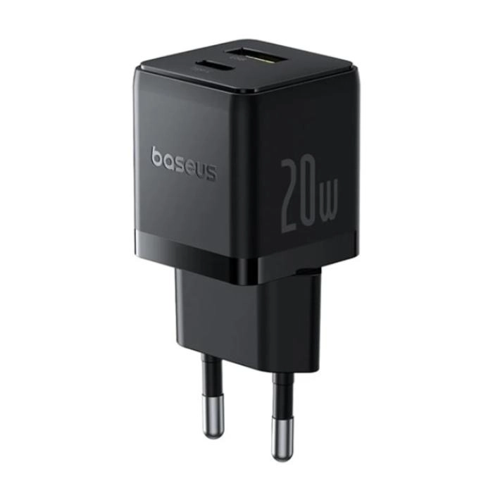 Сетевое зарядное устройство Baseus Palm C+U 20W EU Cluster Black (P10111608113-00)