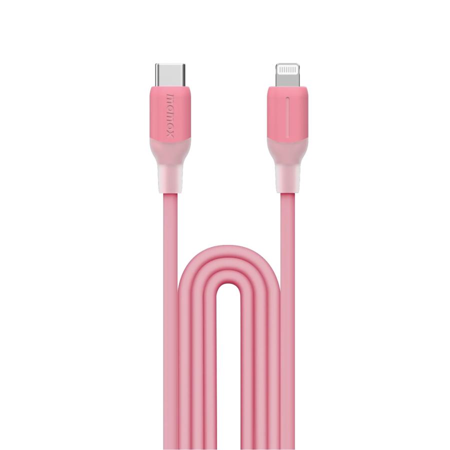 Кабель Momax 1-Link DL53P USB-C/Lightning 1.2м Pink