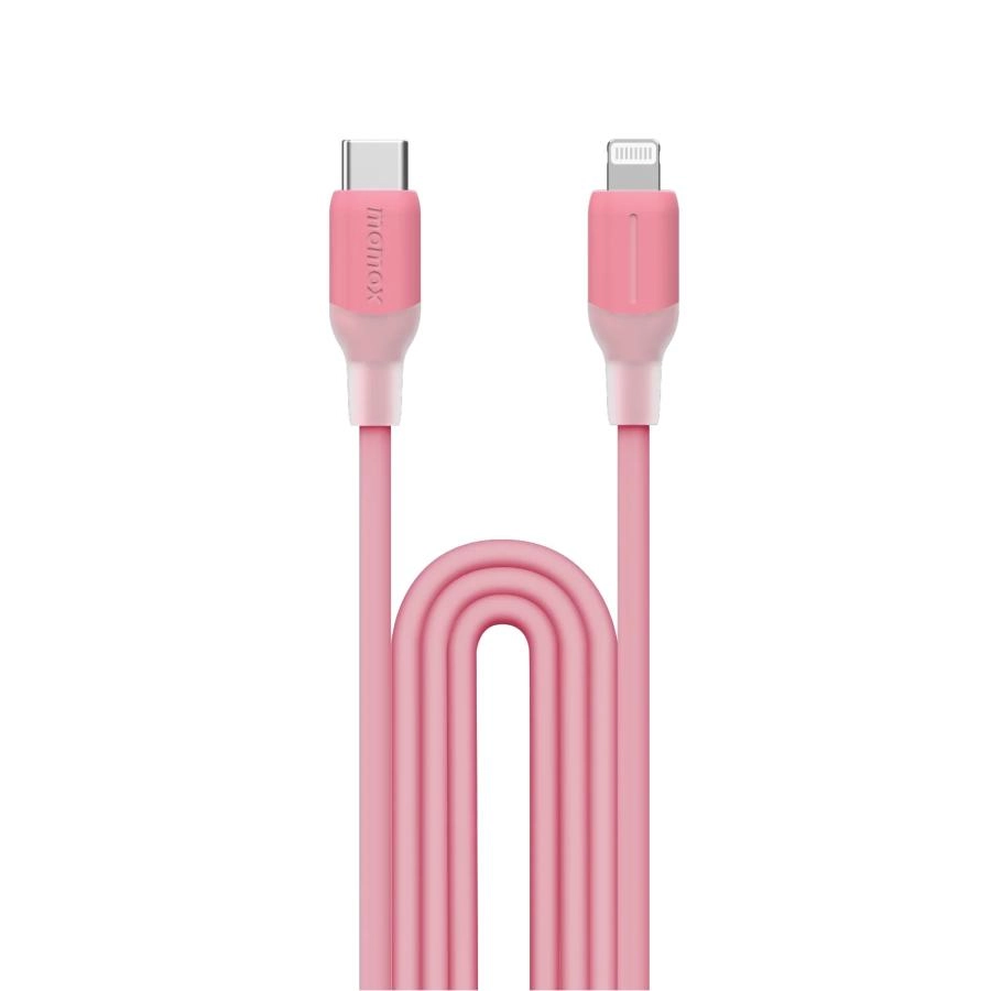 Кабель Momax 1-Link DL53P USB-C/Lightning 1.2м Pink