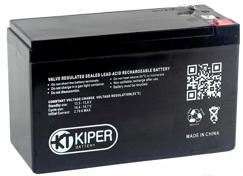 Аккумулятор для ИБП Kiper 12V/9Ah (HR-1234W F2)