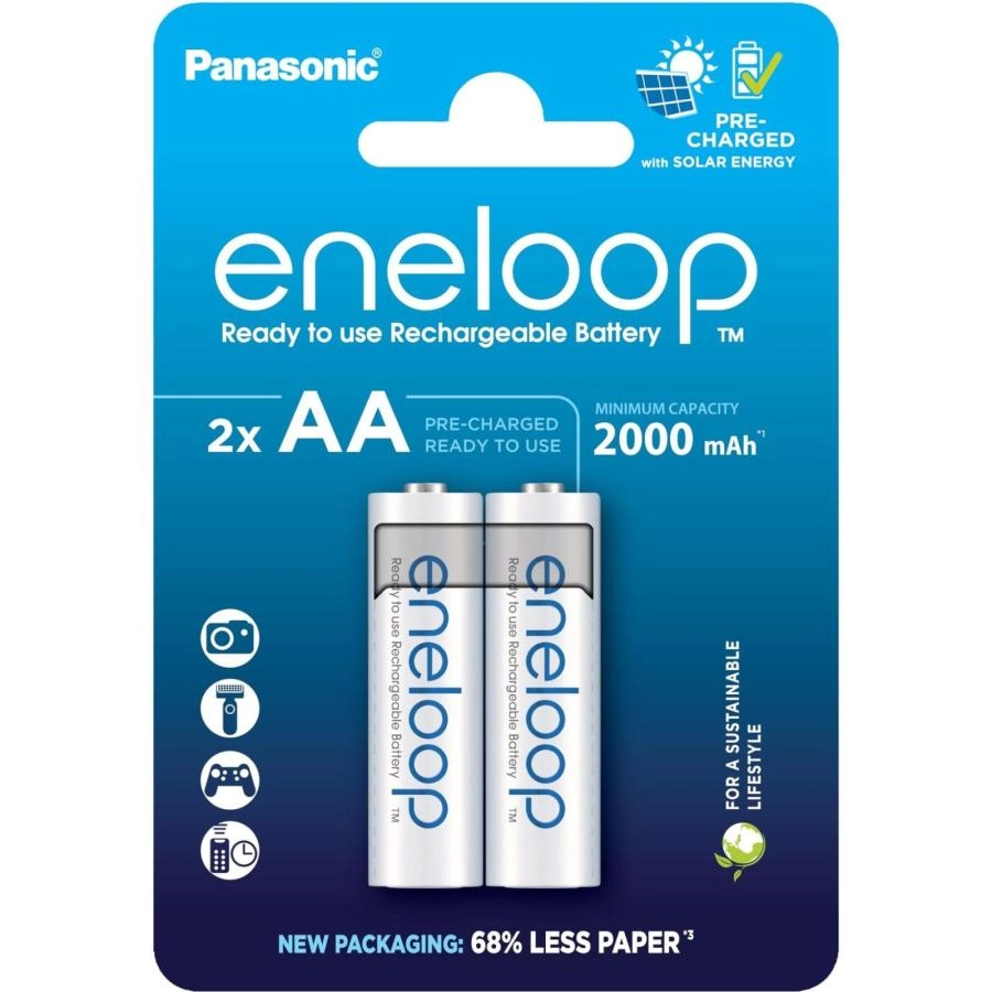 Аккумулятор Panasonic Eneloop AA 2000mAh BL2 (BK-3MCDE/2CP)