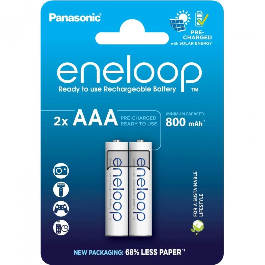 Аккумулятор Panasonic Eneloop AAA 800mAh BL2 (BK-4MCDE/2CP)