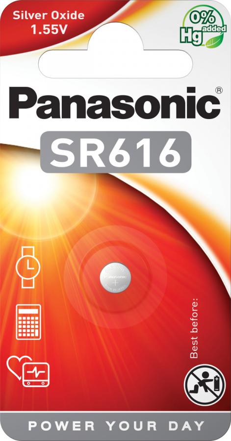 Батарейка Panasonic SR616 EL BL1 (SR-616EL/1B)