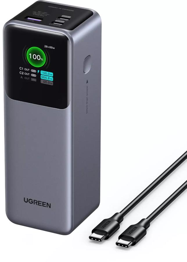 Портативное зарядное устройство Ugreen PB722 Space Gray (35525B)