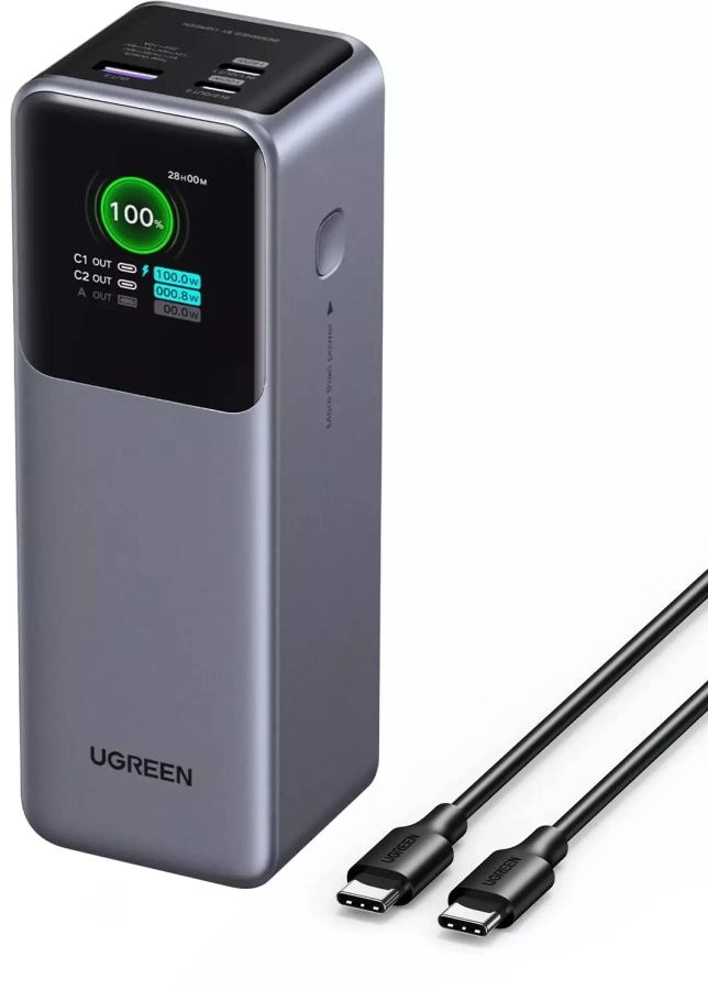 Портативное зарядное устройство Ugreen PB722 Space Gray (35525B)