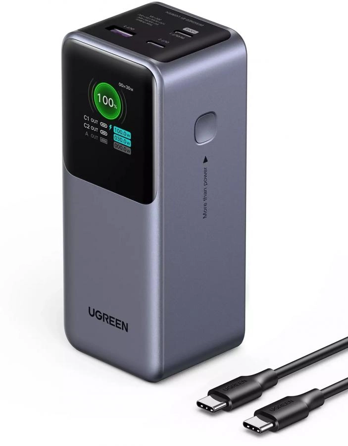 Портативное зарядное устройство Ugreen PB721 Space Gray (35524B)