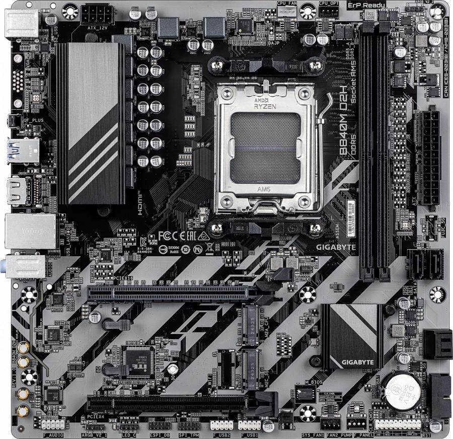 Материнская плата Gigabyte B840M D2H rev. 1.1