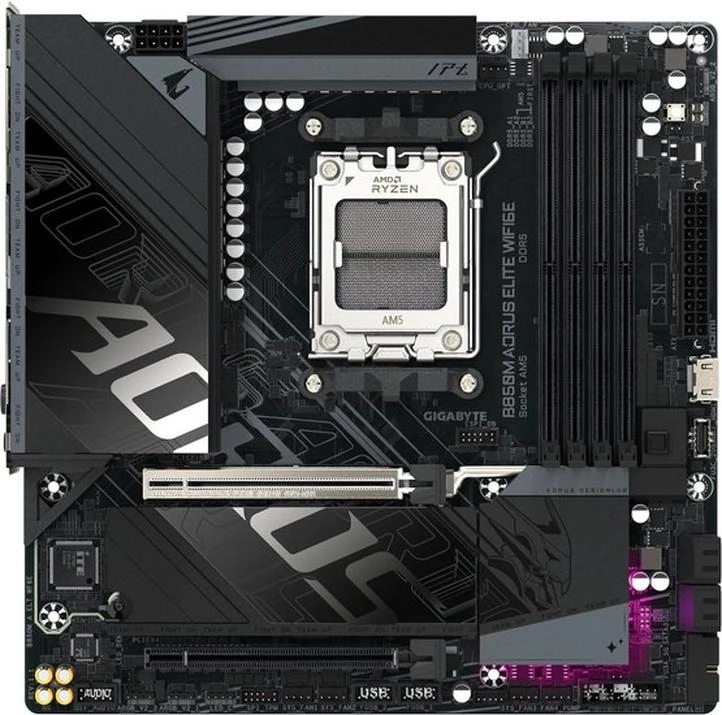 Материнская плата GigaByte B850M Aorus Elite WIFI6E rev. 1.1