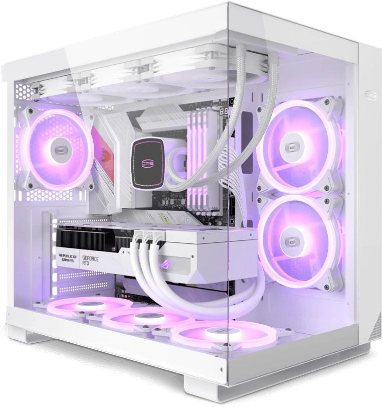 Корпус PCCooler C3 T500 ARGB WH белый без БП (C3-T500WHD6-GL)