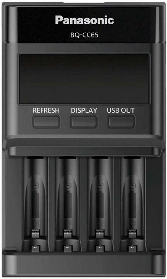 Зарядное устройство для аккумуляторов Panasonic Eneloop BQ-CC65 LCD Pro Charger (BQ-CC65E ERP)