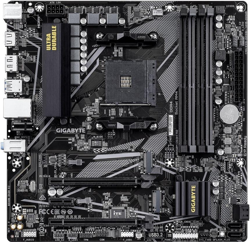Материнская плата Gigabyte B550M DS3H R2