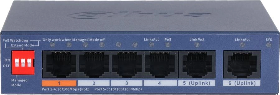 Коммутатор Dahua DH-CS4006-4ET2GT-60