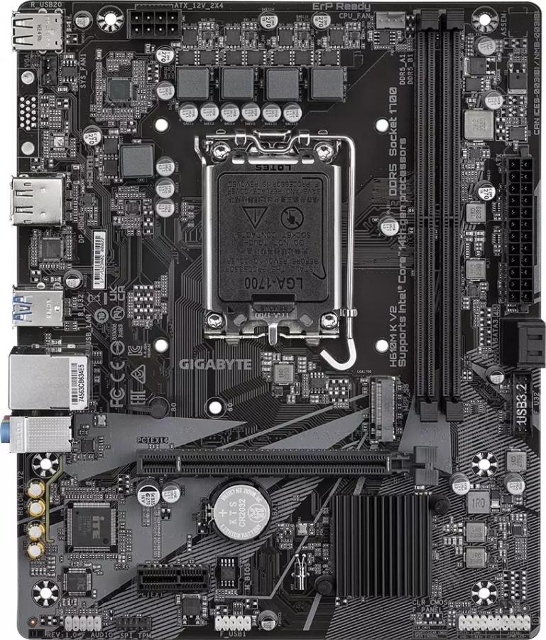 Материнская плата Gigabyte H610M K V2 rev. 1.0