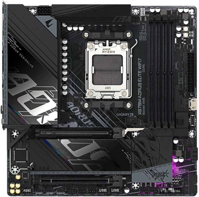 Материнская плата Gigabyte X870M Aorus Elite WF7