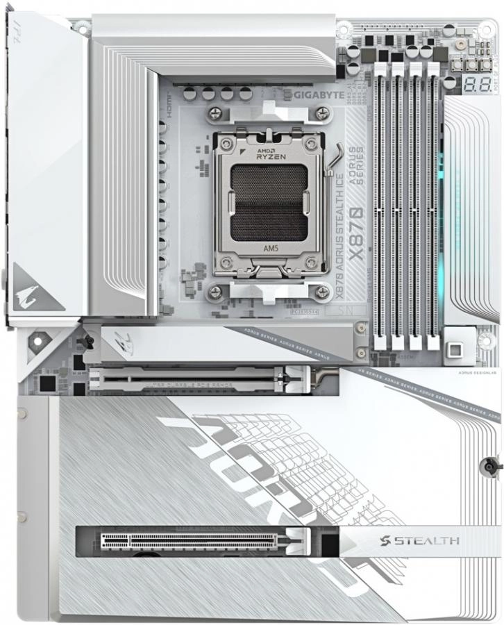 Материнская плата GigaByte X870 Aorus Stealth Ice rev. 1.0