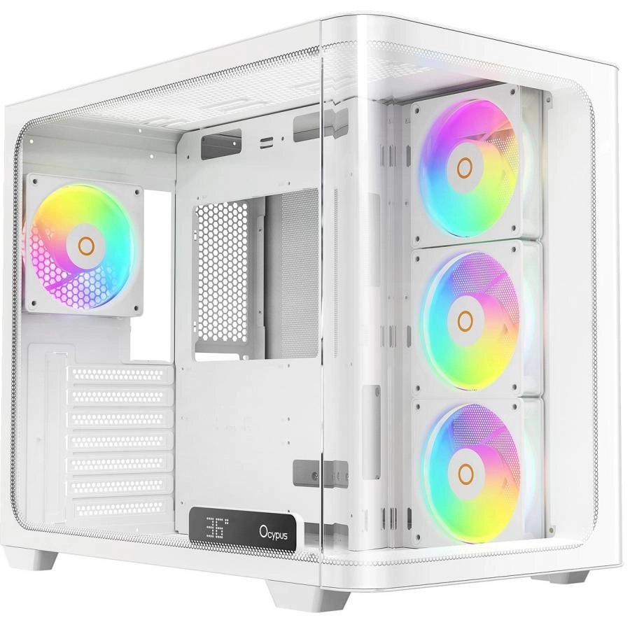 Корпус Ocypus Iota C70 WH Curve ARGB Digital ATX без БП (Iota-C70-WHD400CD-GL)