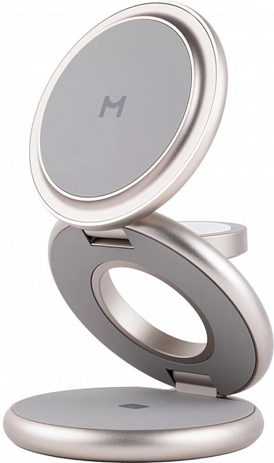 Беспроводное зарядное устройство Magssory Disc Signature 3 в 1 для Apple Titan (WCH033t)
