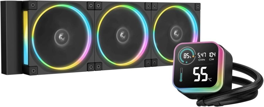 Система жидкостного охлаждения для процессора DeepCool LQ360 Ultra ARGB черный (R-LQ360-BKASMC-G-1)