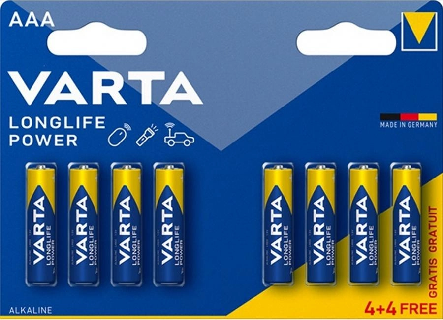Батарейка Varta Longlife Power 4903 AAA BL4+4