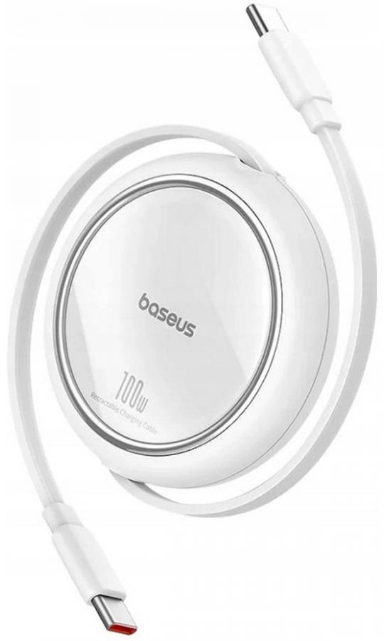 Кабель Baseus Free2Pull Mini USB-C-USB-C 1.5m Moon White (P10364500213-01)