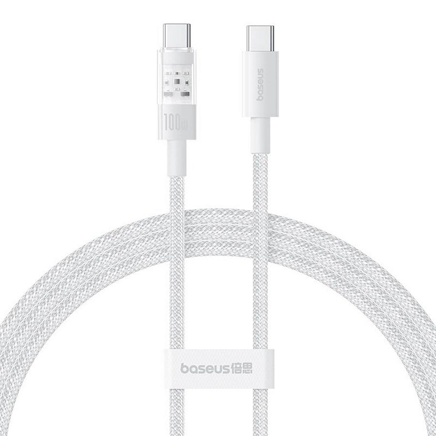 Кабель Baseus Gem Fast-Charging Data USB-C-USB-C 2m Moon White (P10373000211-01)