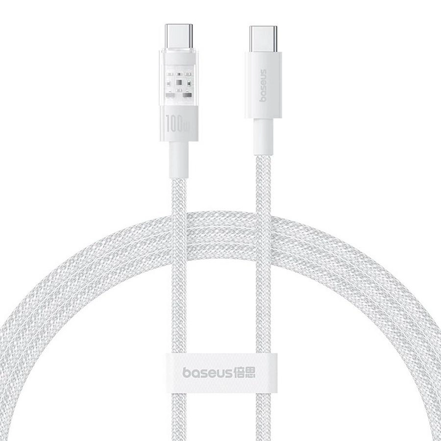 Кабель Baseus Gem Fast-Charging Data USB-C-USB-C 2m Moon White (P10373000211-01)