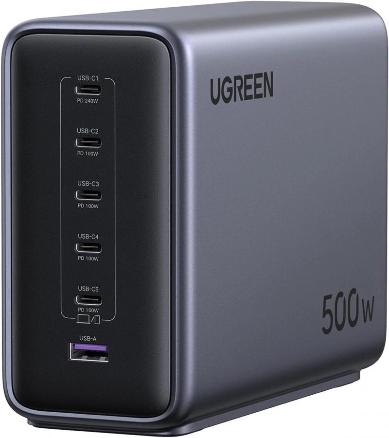 Сетевое зарядное устройство Ugreen X759 Space Gray (55550B)