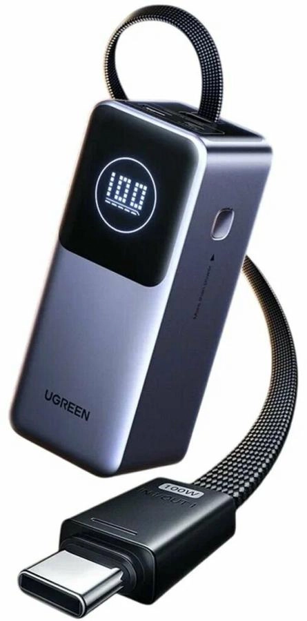 Портативное зарядное устройство Ugreen PB723 Space Gray (55365B)