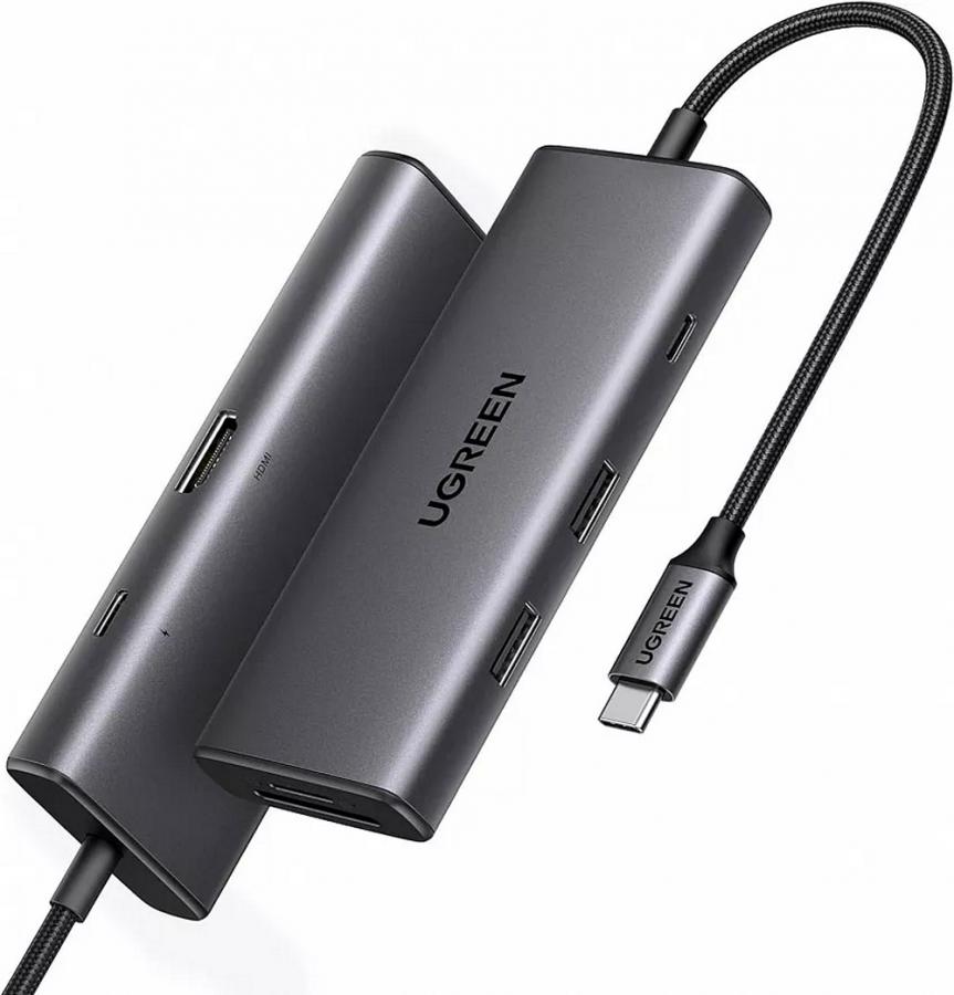 Док-станция Ugreen CM498 Space Gray (15531)