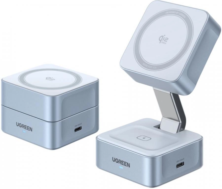 Беспроводное зарядное устройство Ugreen W752 Light Blue (55960B)