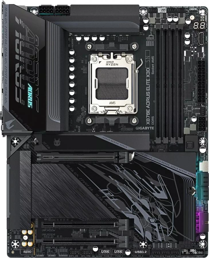 Материнская плата GigaByte X870E Aorus Elite X rev. 1.0