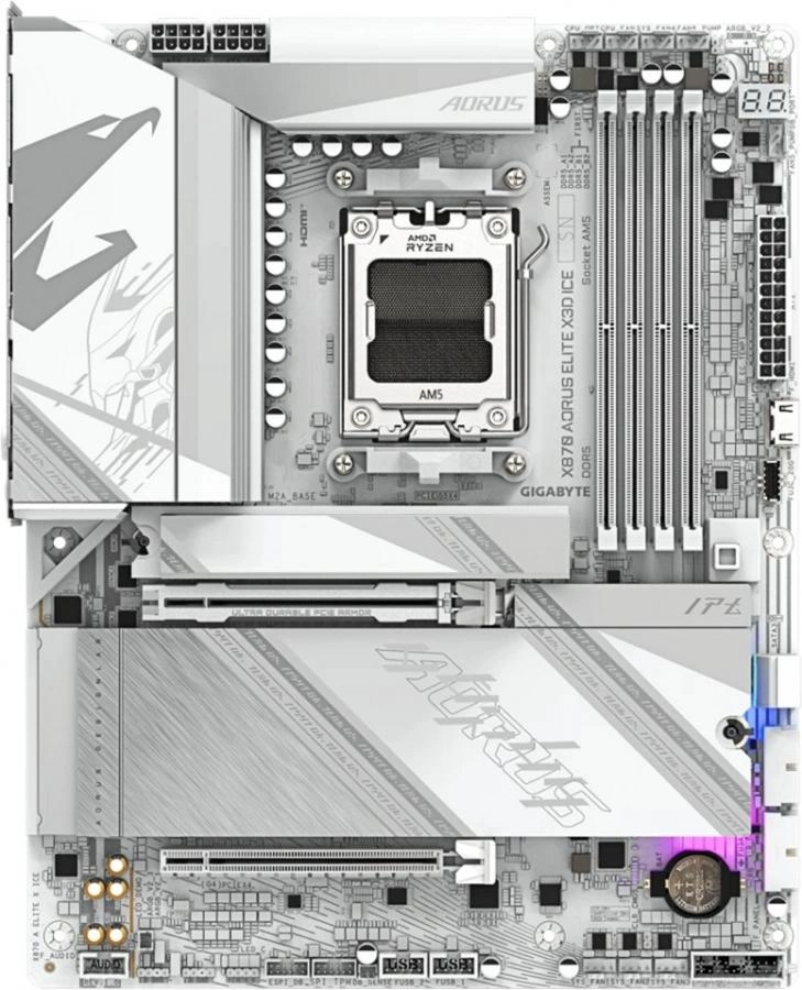 Материнская плата GigaByte X870 Aorus Elite X Ice rev. 1.0