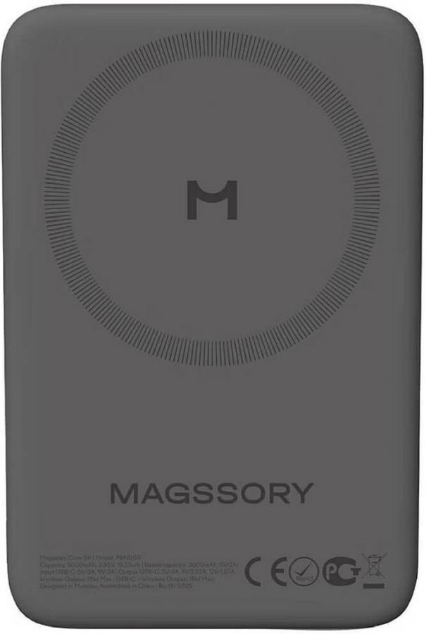 Портативное зарядное устройство Magssory Core Midnight (pbn003m)