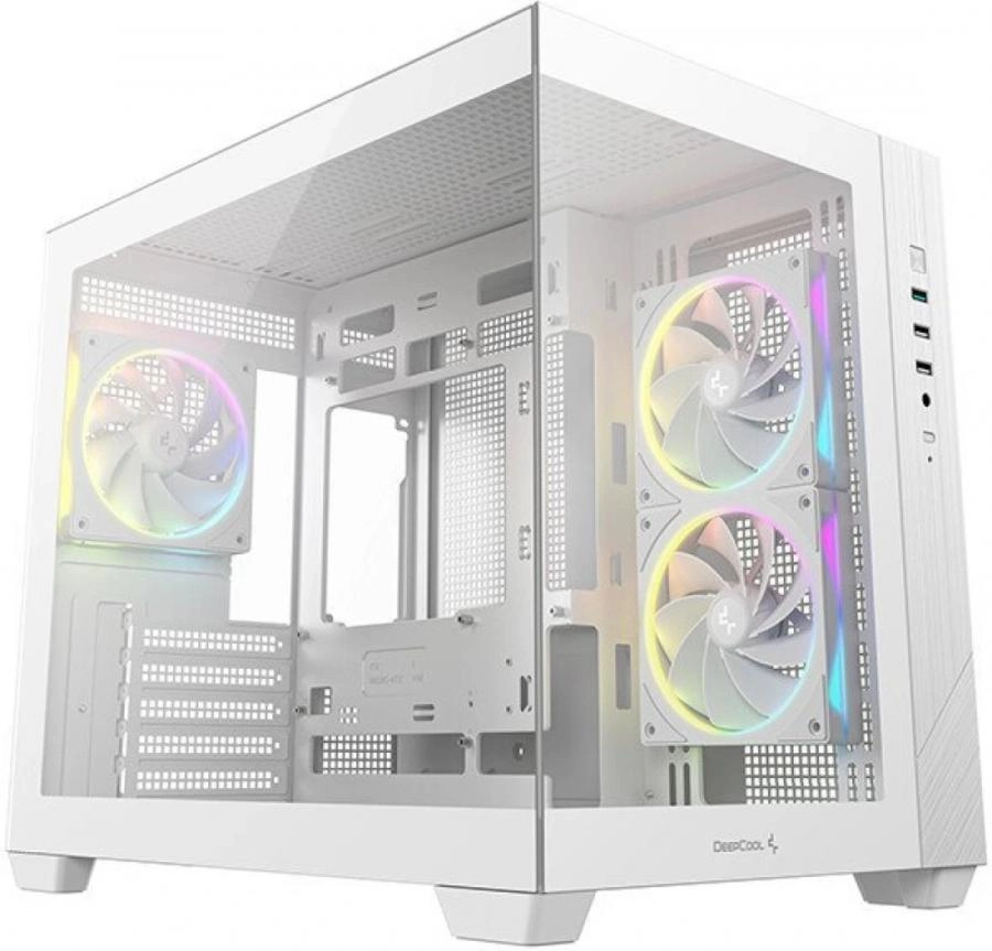 Корпус DeepCool CG330 3F WH mATX без БП белый (R-CG330-WHNGM3-G)