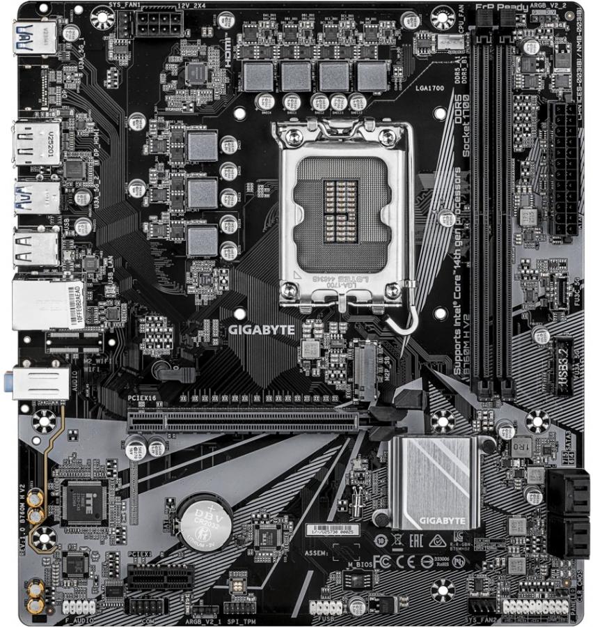 Материнская плата Gigabyte B760M H V2 rev. 1.0