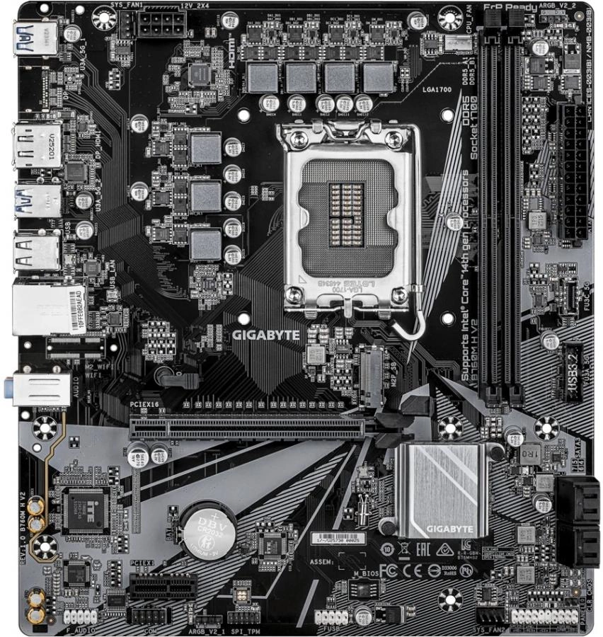 Материнская плата Gigabyte B760M H V2 rev. 1.0
