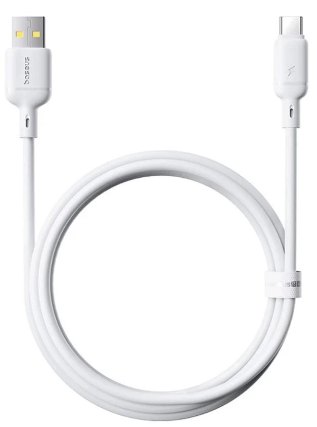 Кабель Baseus CB000176 Silky 2м Moon White (P10377703213-03)