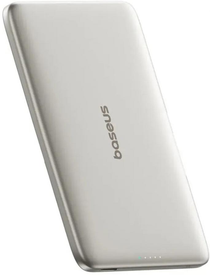 Портативное зарядное устройство Baseus PicoGo AM41 Ultra-Slim Magnetic PPKPC-0520 Natural Titanium (P1007680C853-00)