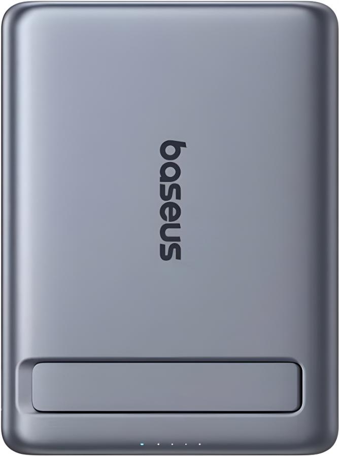 Портативное зарядное устройство Baseus PicoGo AM31 Qi2 Ultra-Mini Magnetic PPKPC-0520S Space Grey (P1007680B813-00)