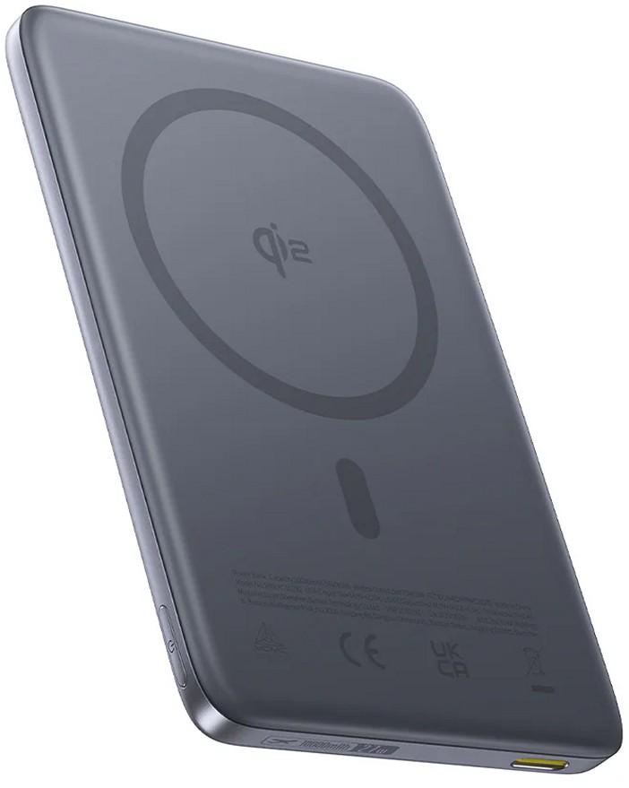 Портативное зарядное устройство Baseus PicoGo AM41 Ultra-Slim Qi2 Magnetic PPKPC-1027G Space Grey (E0027200)
