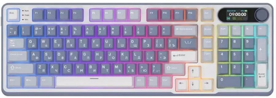 Клавиатура Royal Kludge RK-S98 Cream switch/Ocean Blue